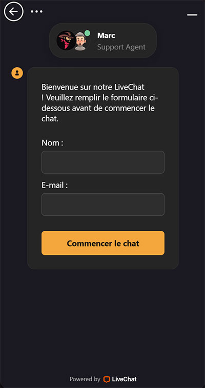 live chat madcasino